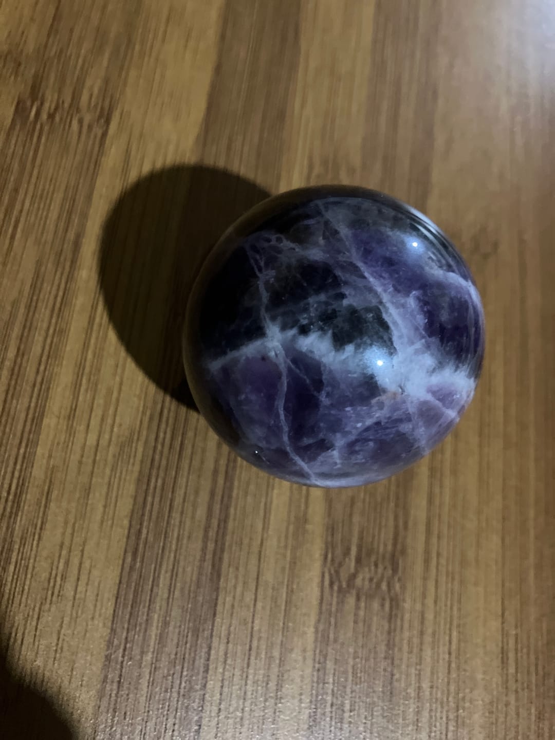Customer photo review of Amethyst Sphere