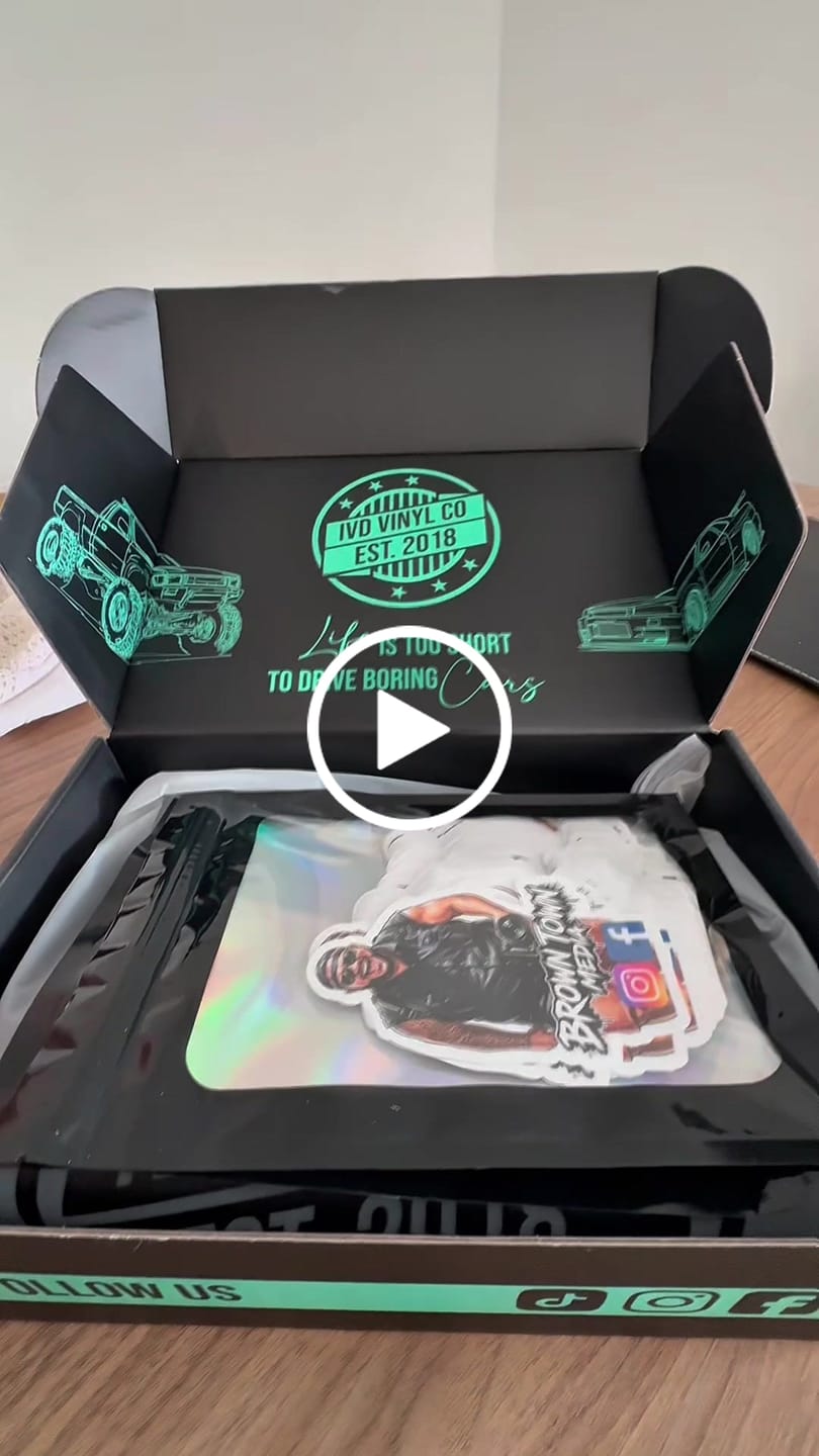 Customer video review of Die Cut - Custom Stickers