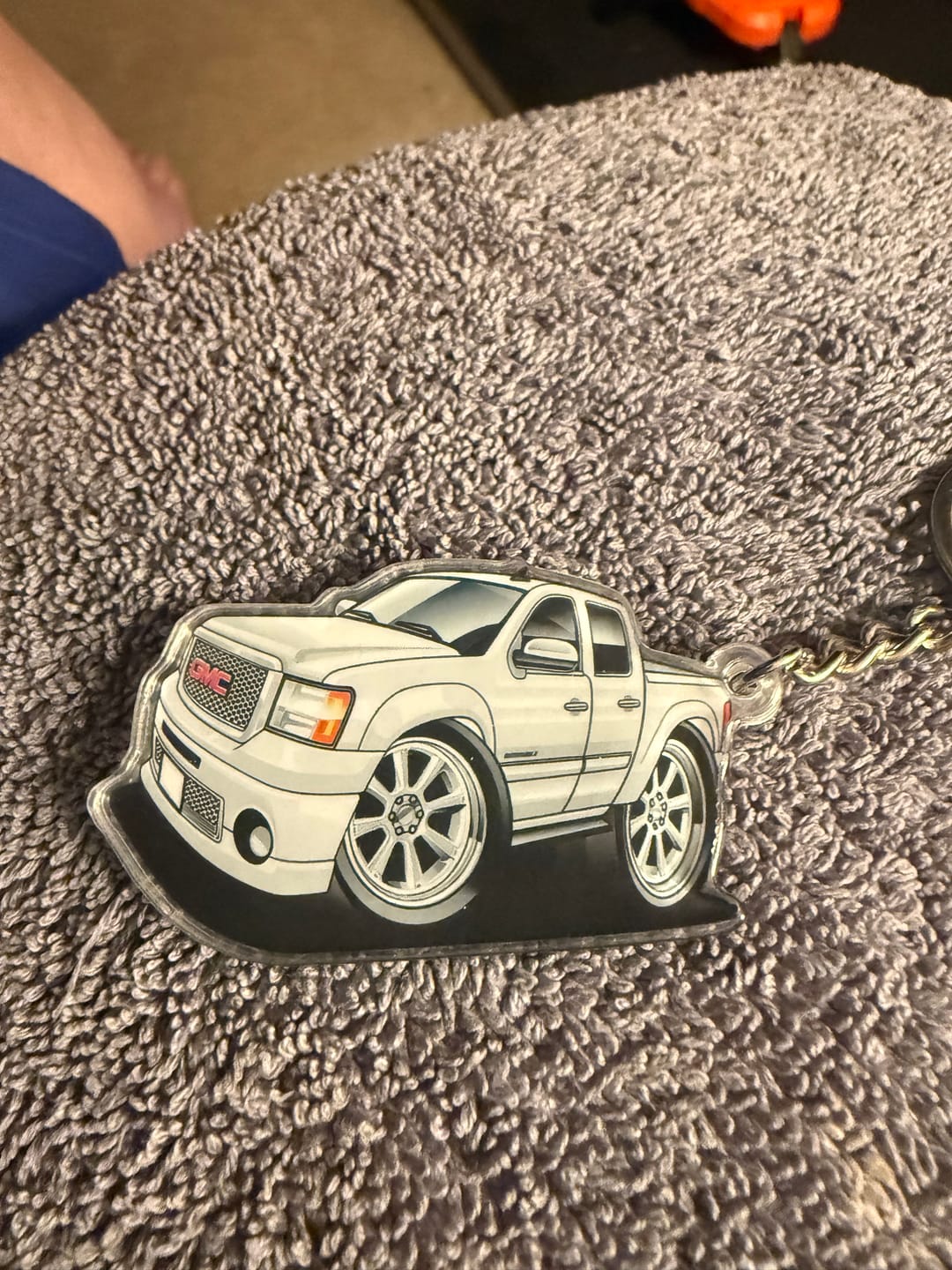 Customer photo review of Custom Car & Bike Keychain | Design Your Own Personalized Keychain