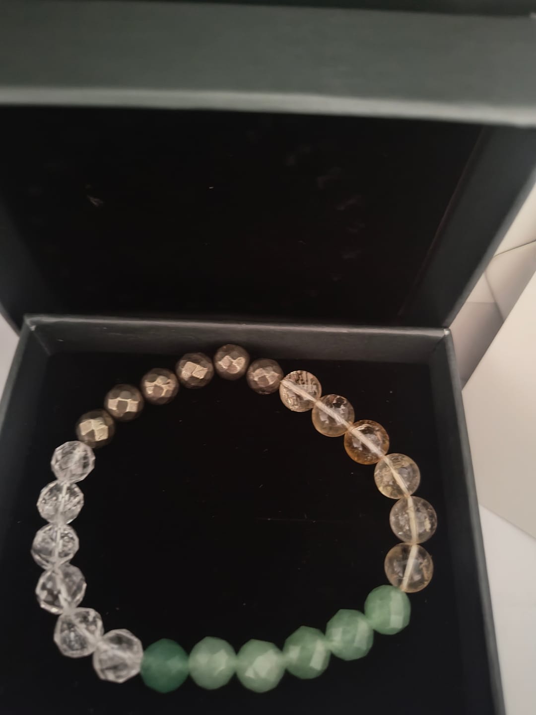 Customer photo review of Money Magnet faceted bracelet