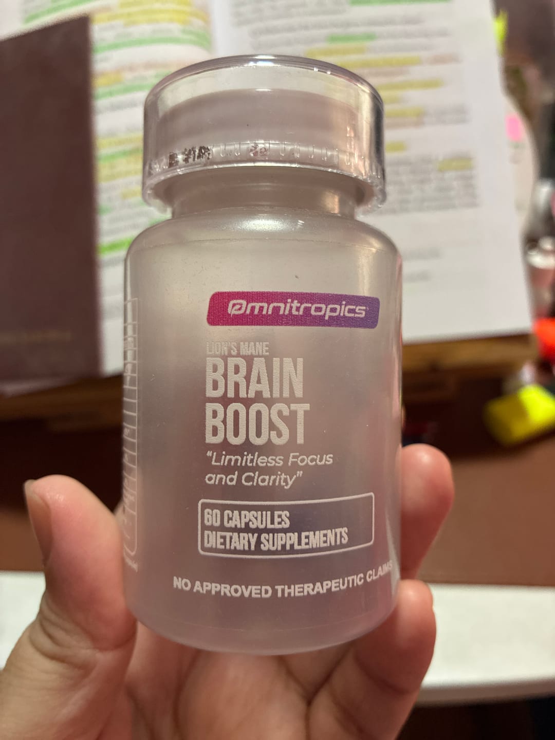 Customer photo review of Omnitropics™ Brain Boost Premium Lion's Mane (25% OFF)