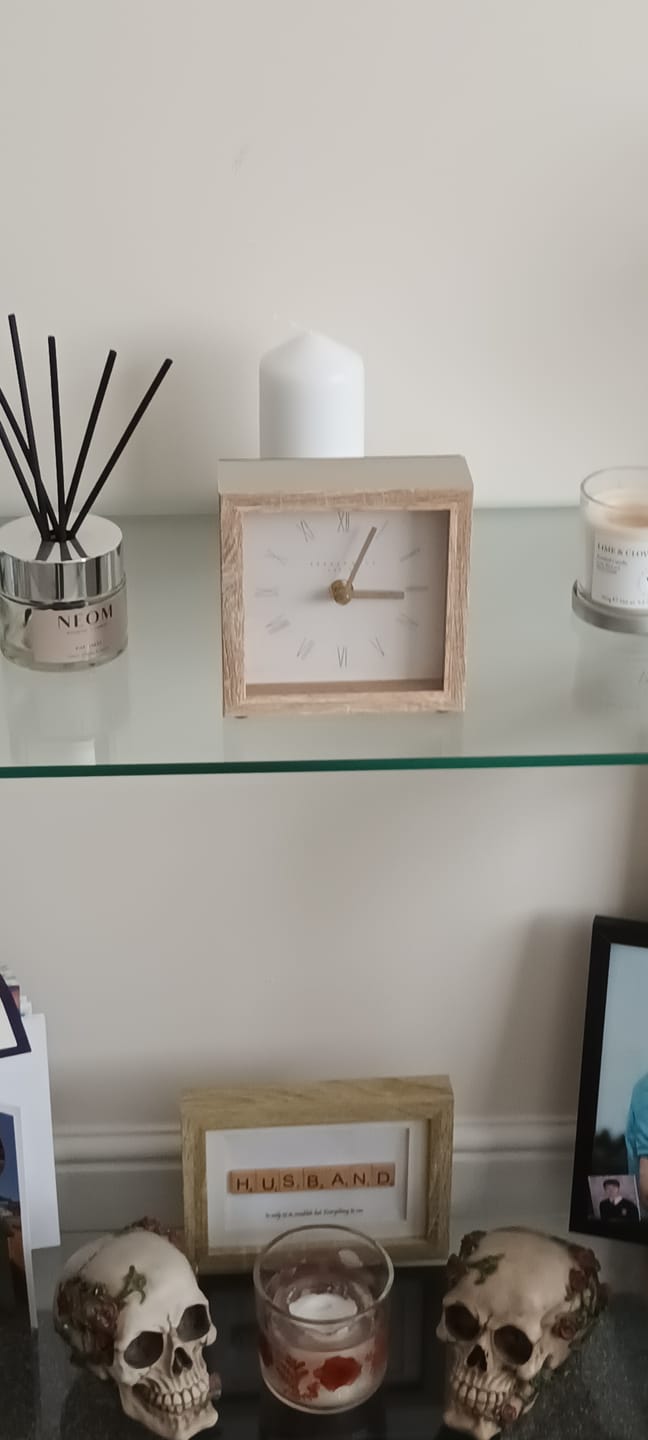 Customer photo review of Thomas Kent London. Nordic Mantel Clock 5" (14cm) Tofu