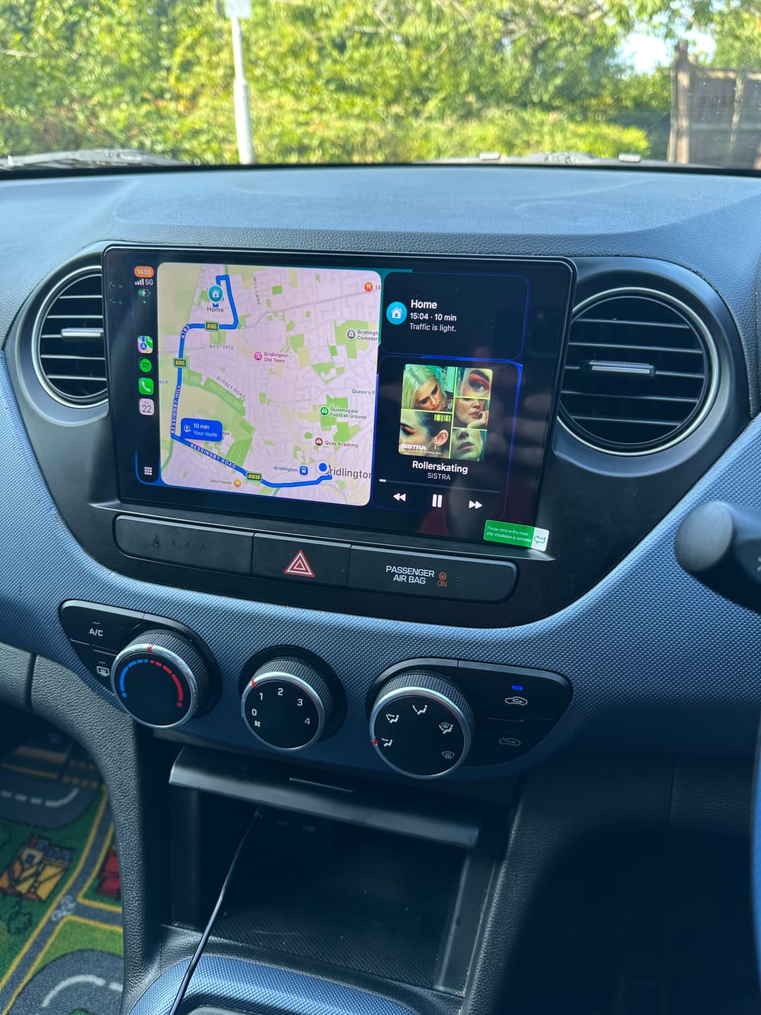 Customer photo review of Hyundai i10 2014-2019 Wireless Apple CarPlay Upgrade Kit