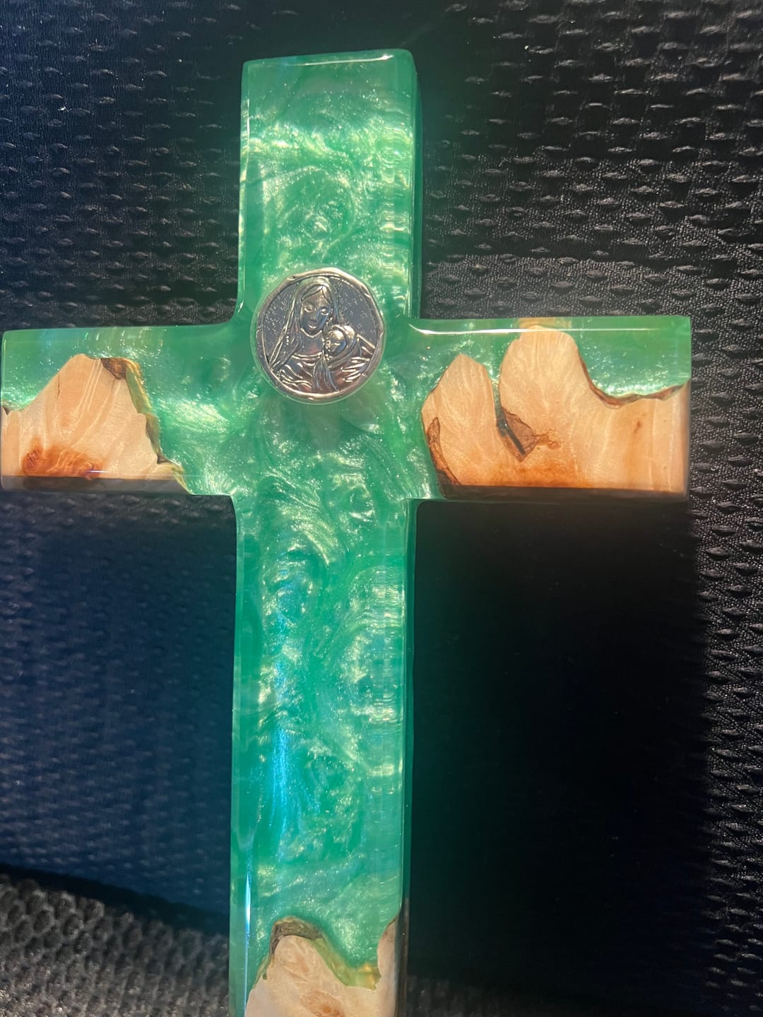 Customer photo review of 12x6x1" Cross Silicone Mold For Epoxy Resin - Medium Cross Mold