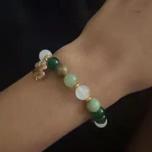 Customer photo review of FuAttract Growth Harmony & Positive Energy Green Aventurine Moonstone Unakite Chrysocolla Forest Style Bracelet