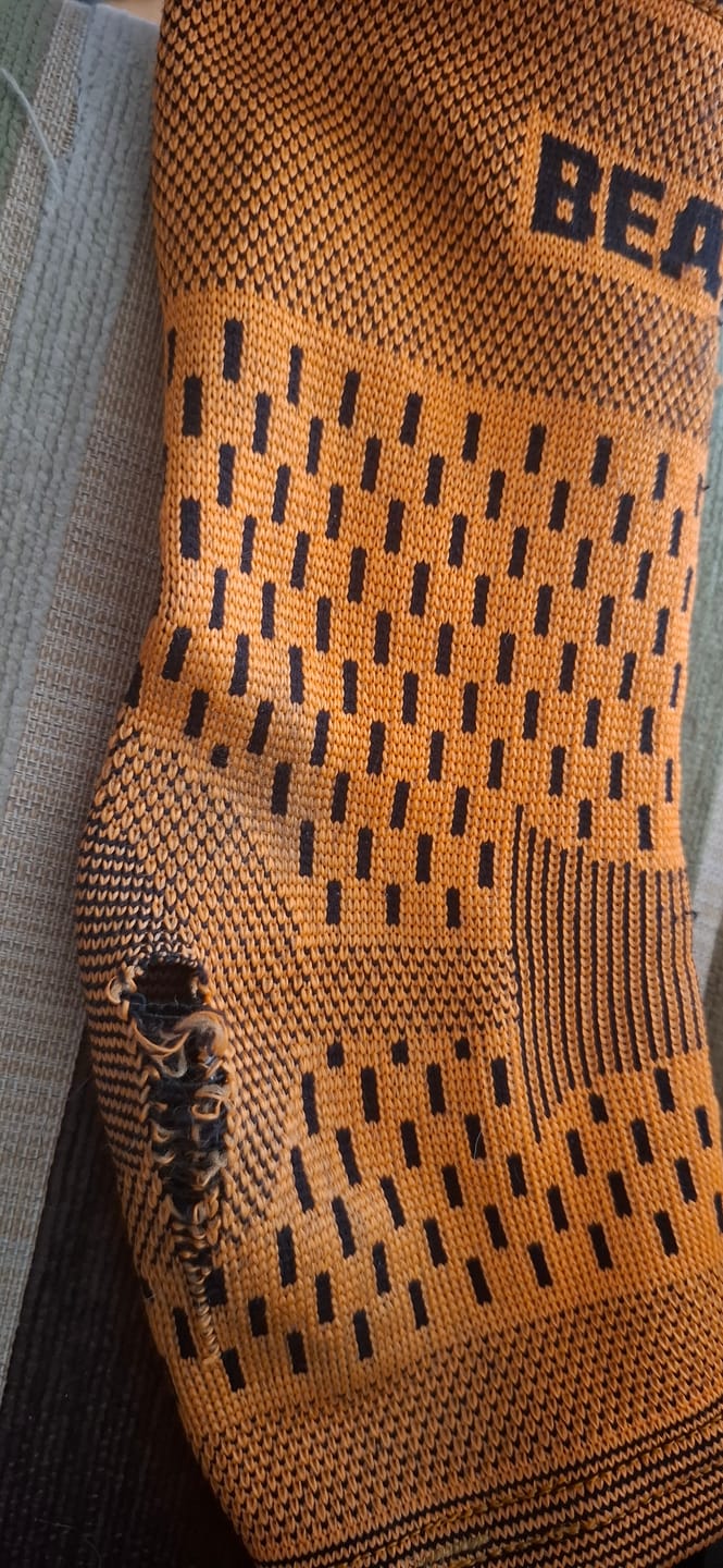 Customer photo review of Bamboo Ankle Support For Achilles Tendon And Ankle Sprains