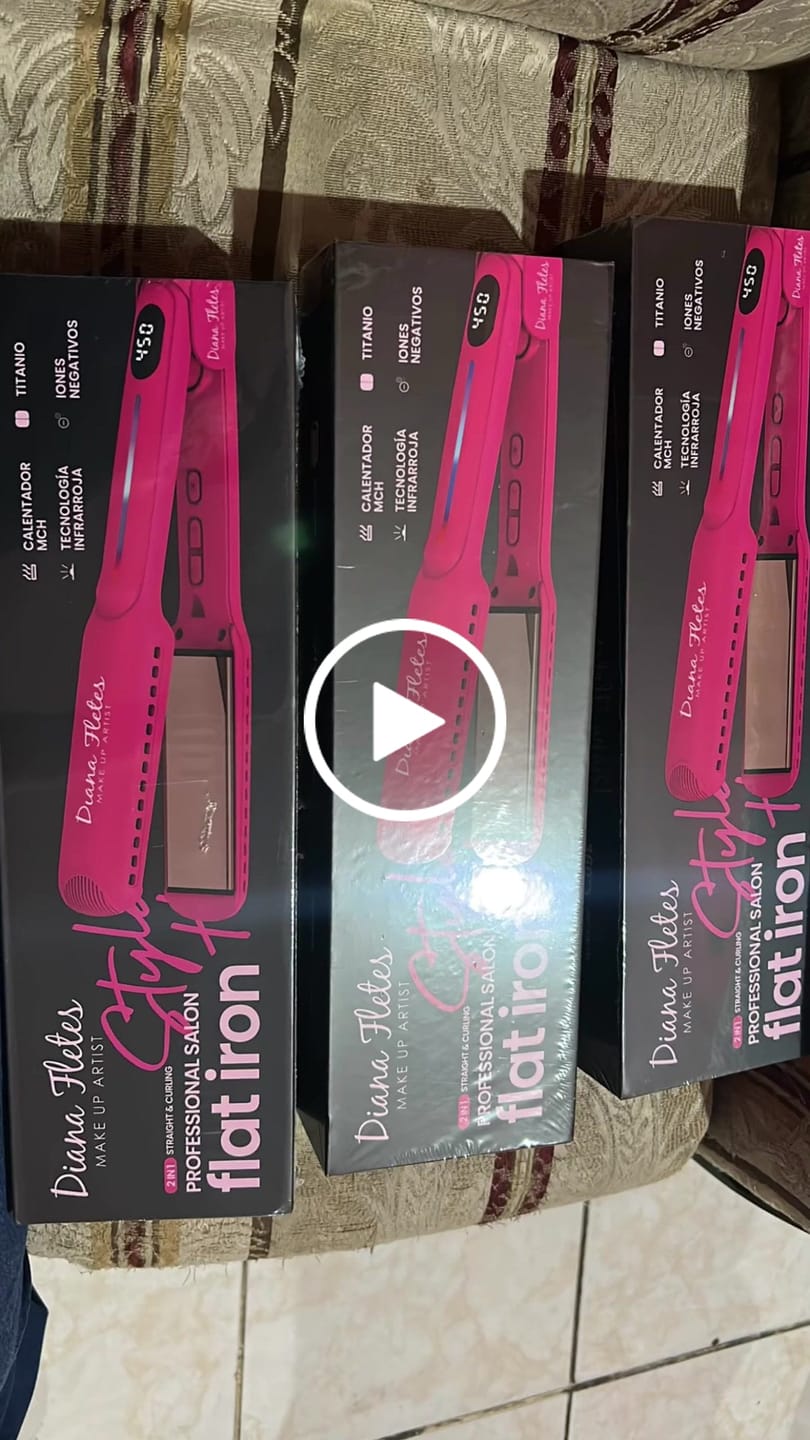 Customer video review of Set Plancha Profesional Infrarroja + Ferro 6 en 1 Light Pink