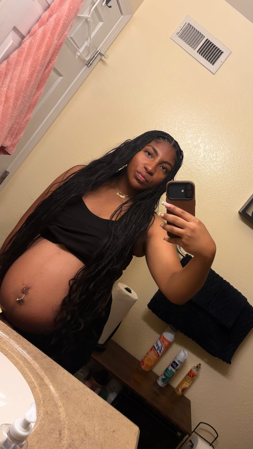 Customer photo review of Double Drawn Burmese Body Wave Human Braiding Hair