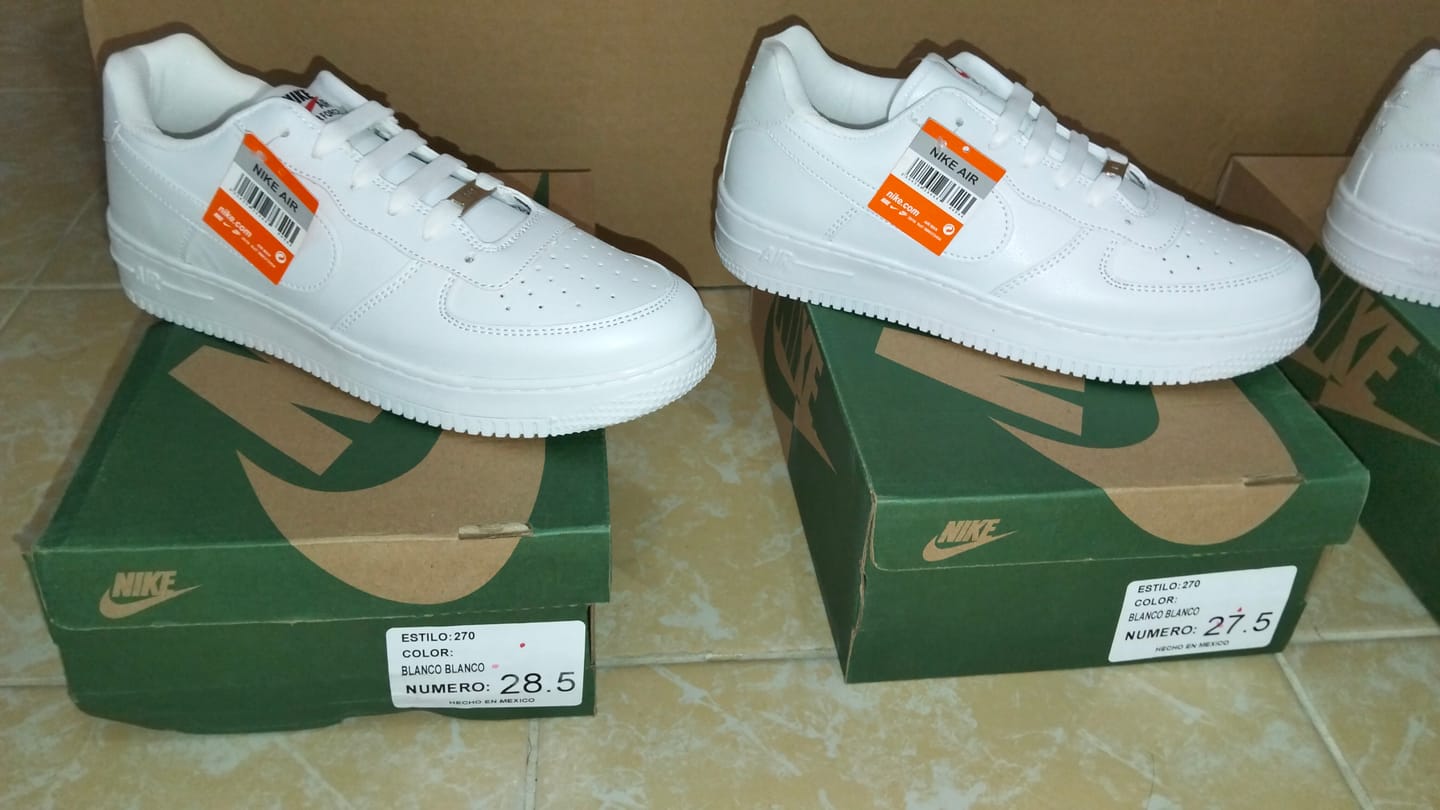 Customer photo review of Paq 6 Pares Tenis 270 Blanco Total 25/28.5
