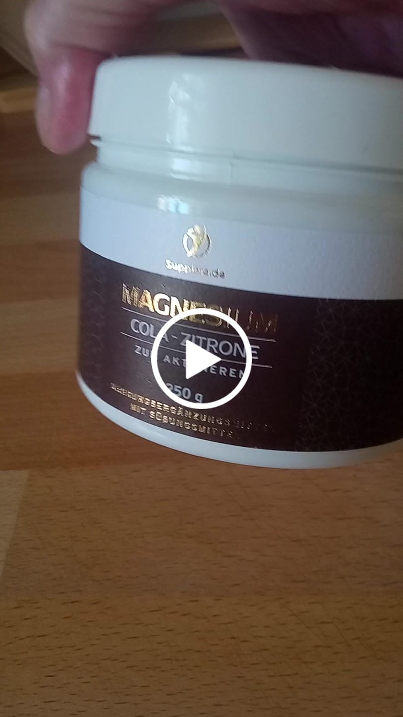Customer video review of Ionisches Magnesium **Cola-Zitrone** 250g Dose