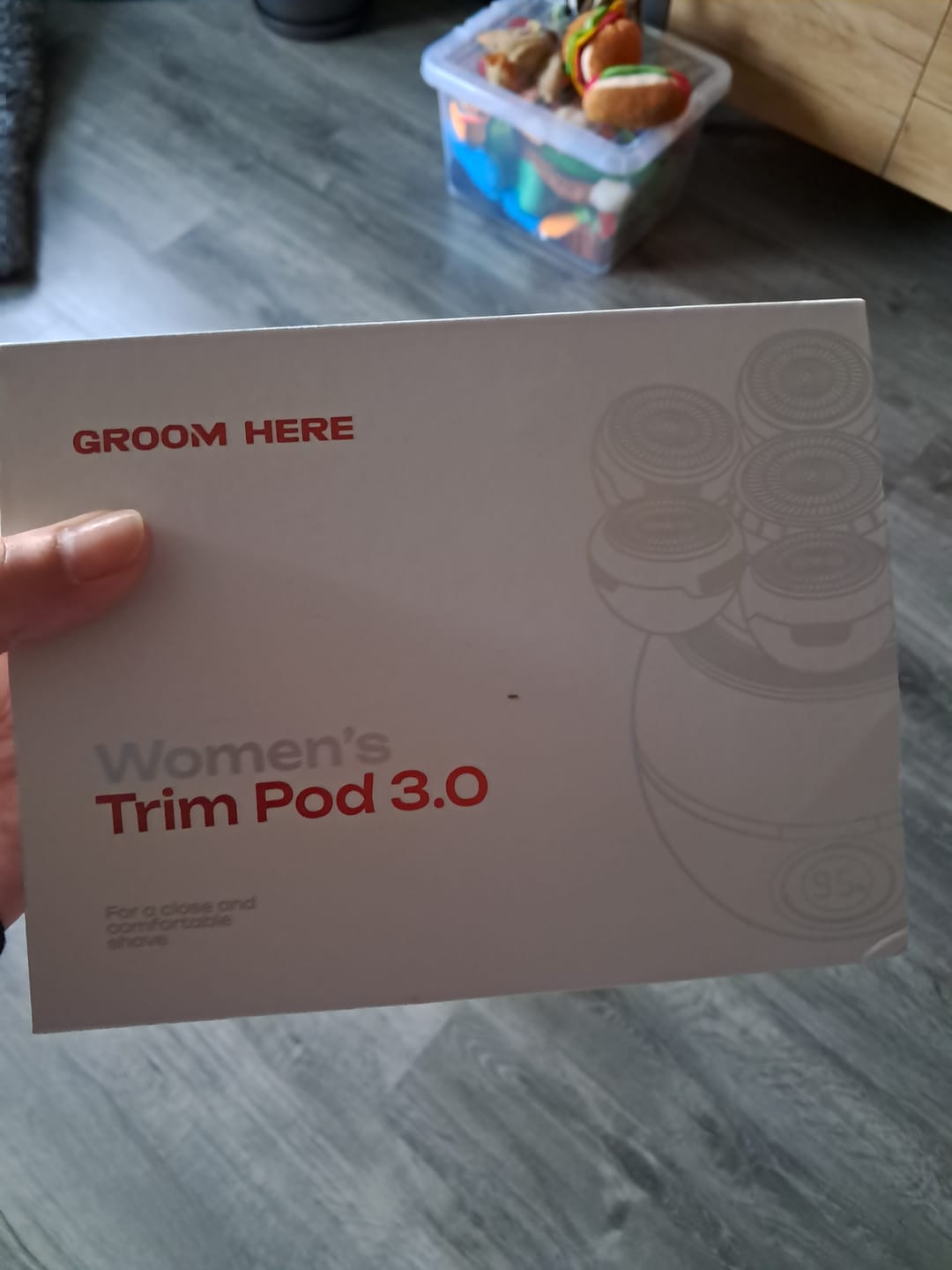 Customer photo review of TrimPod 3.0 : The Ultimate Shaver For Women
