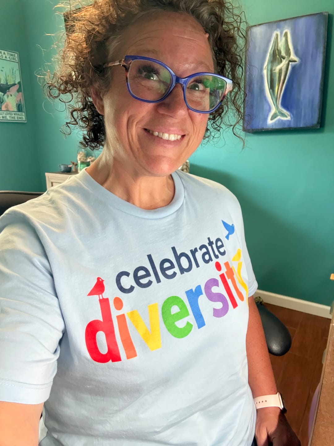 Customer photo review of Celebrate Diversity Tee