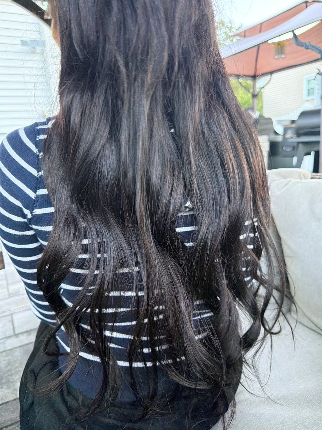 Customer photo review of Cambodia Virgin Hair Body Wave Human Hair Bundles Natural Color