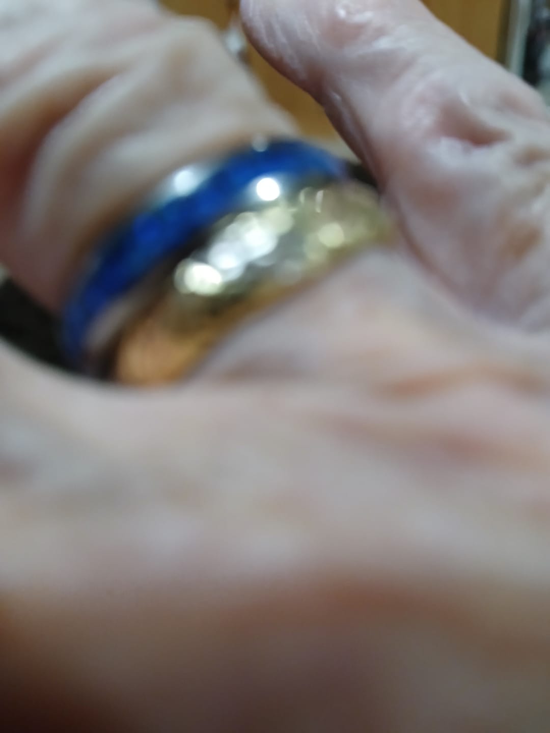 Customer photo review of The Blue Opal 4mm Wonder Ring