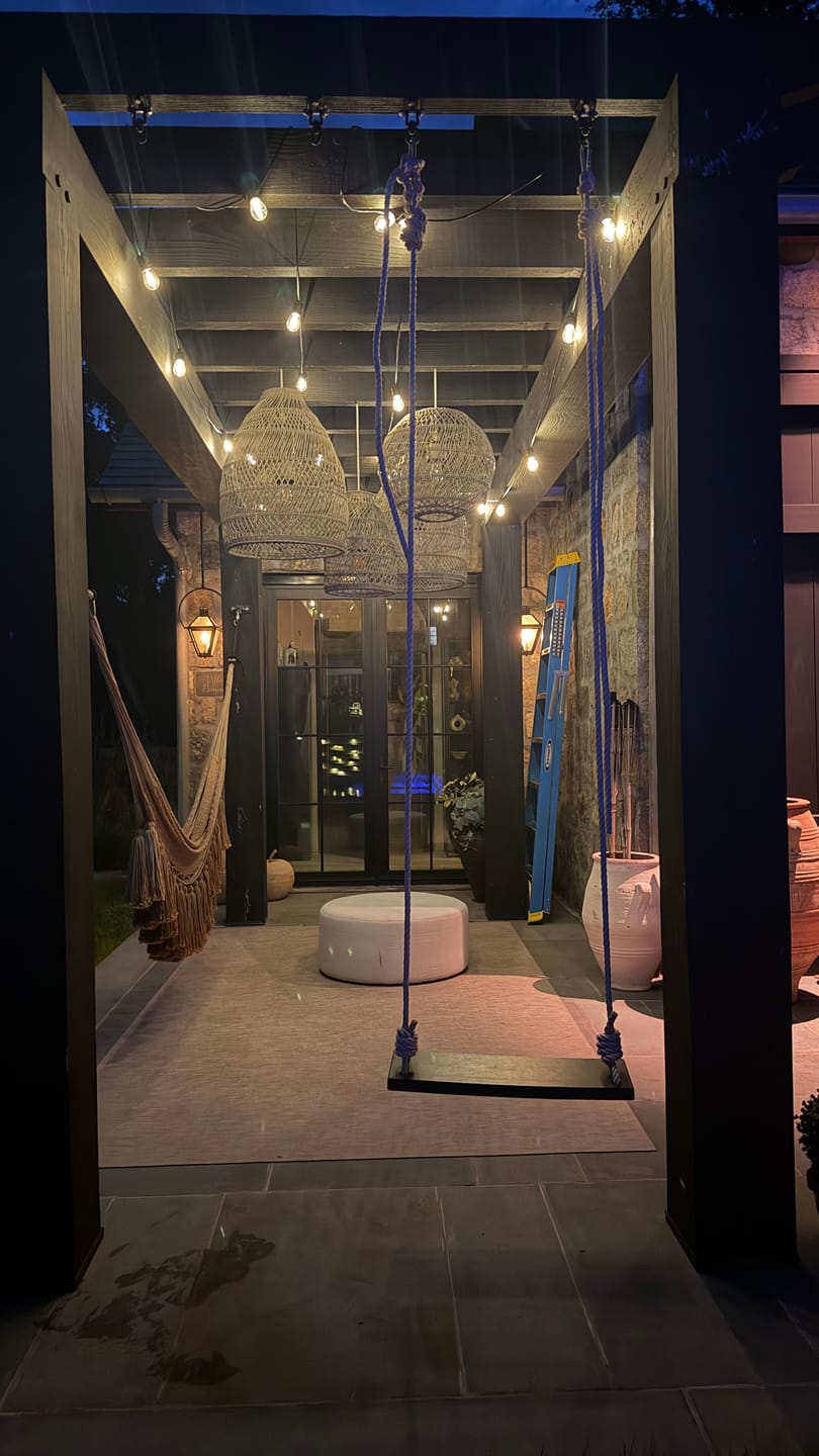 Recensione con foto di un cliente sulle luci a filo con lampadine solari Premium - 33 piedi / 10 metri