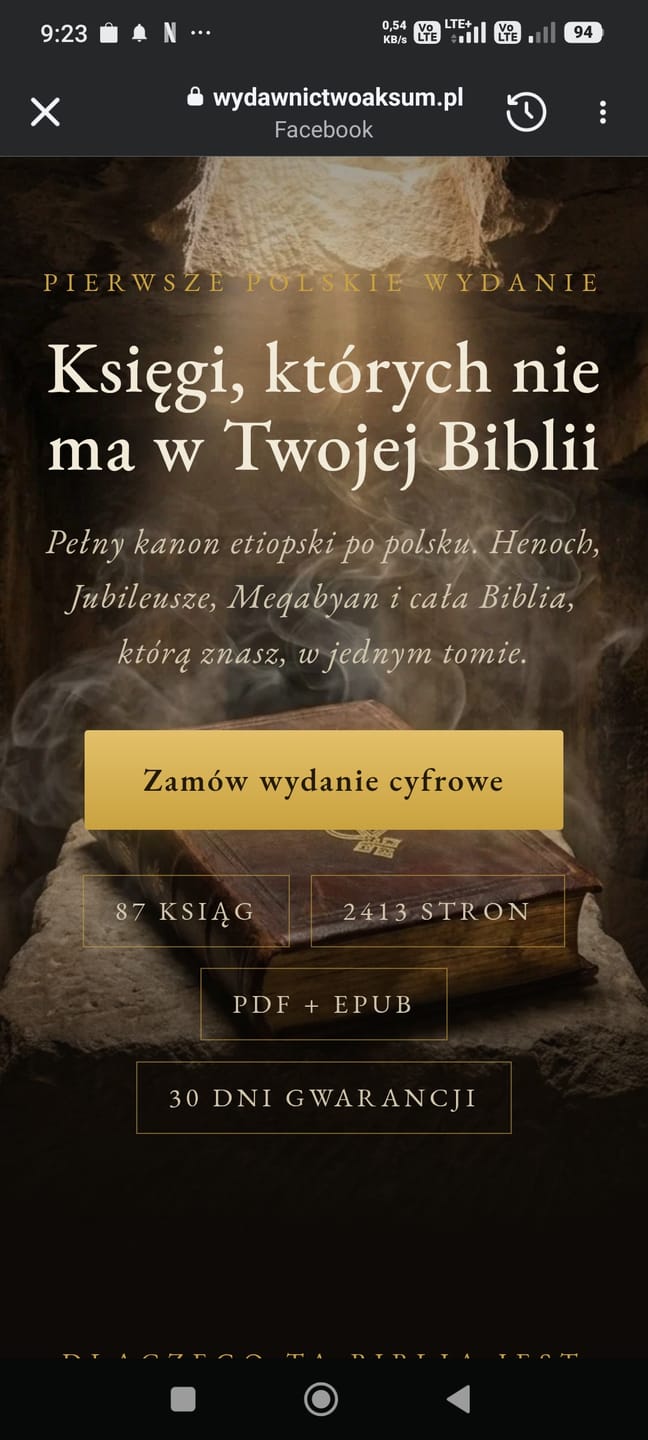 Customer photo review of Biblia Etiopska - pełne wydanie cyfrowe