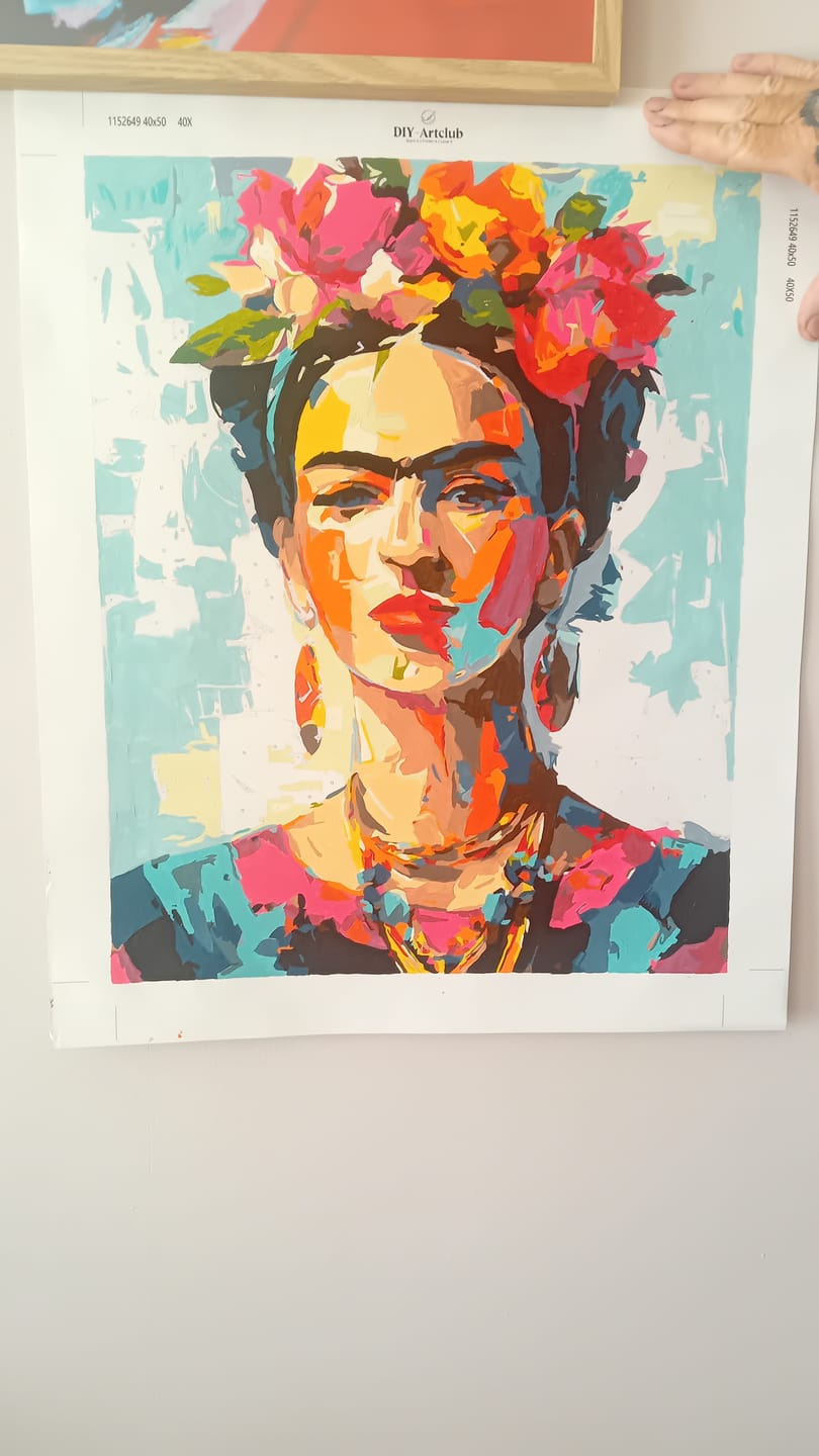 Customer photo review of Expressive Frida | Paint by Number