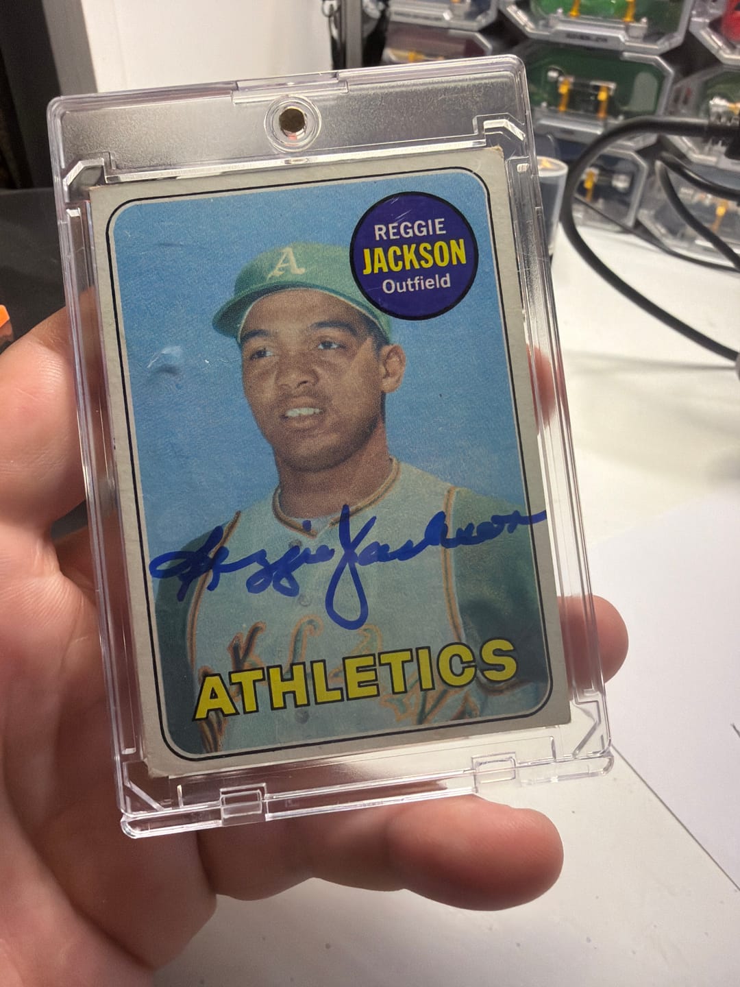 Customer photo review of Reggie Jackson Autograph Signing