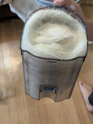 Customer photo review of Dog Grooming Vacuum Kit