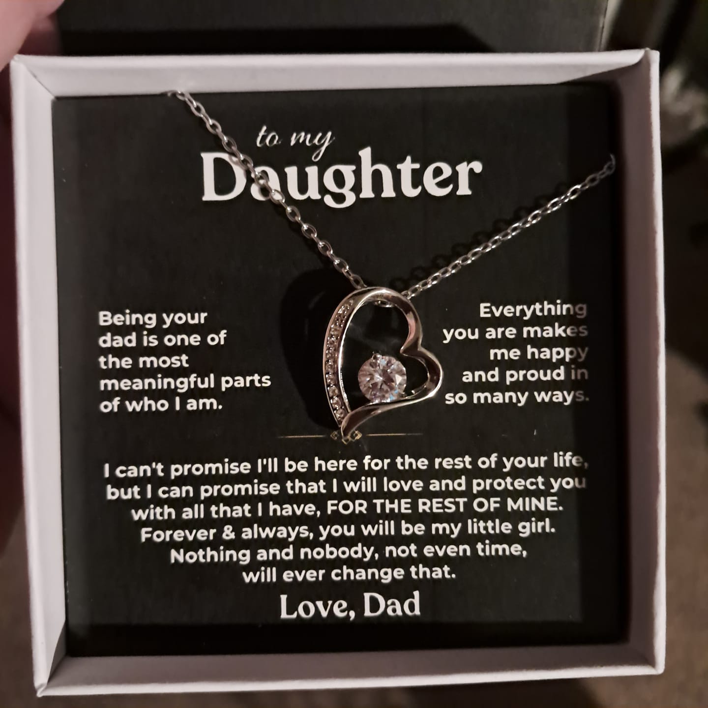 Customer photo review of To My Daughter - Being Your Dad - Beautiful Gift Set - SS622