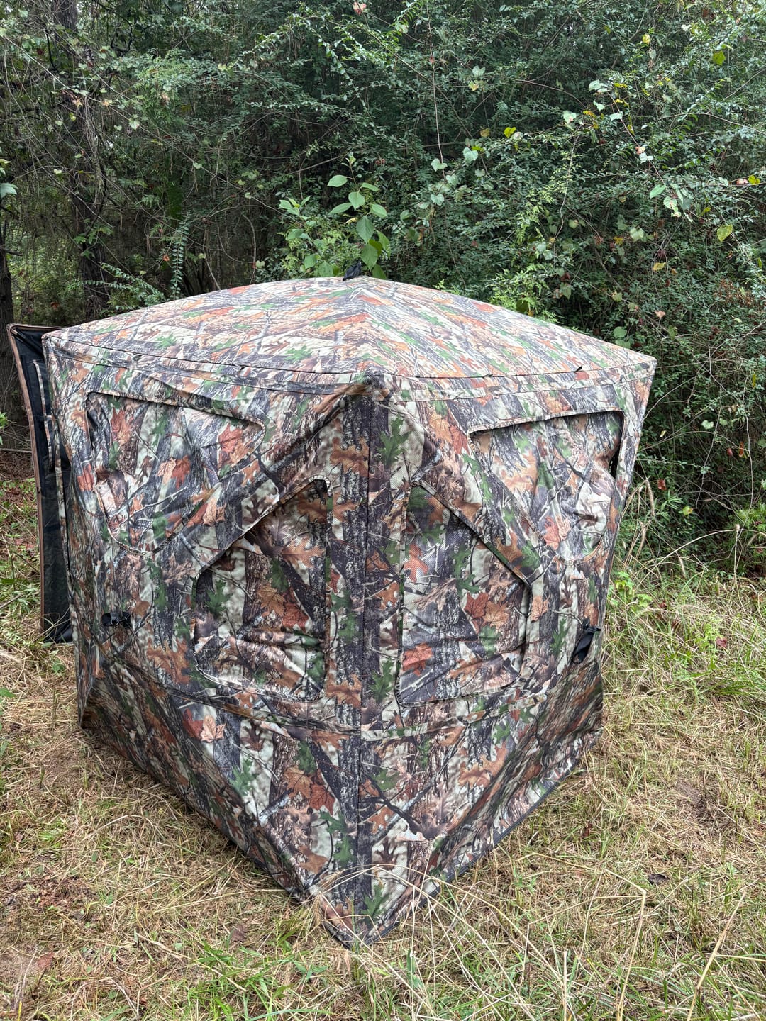 Customer photo review of FLASH SALE Vis360 See Through Silent 4 Full Panels Deer Hunting Blind