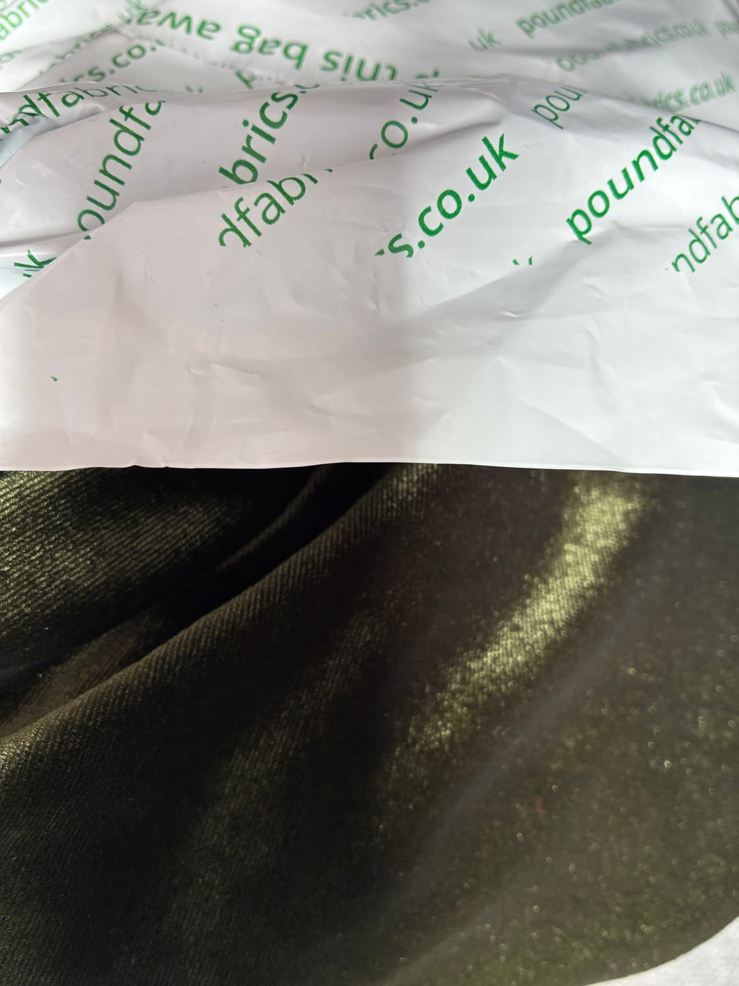Customer photo review of Plain Stretch Velvet Fabric
