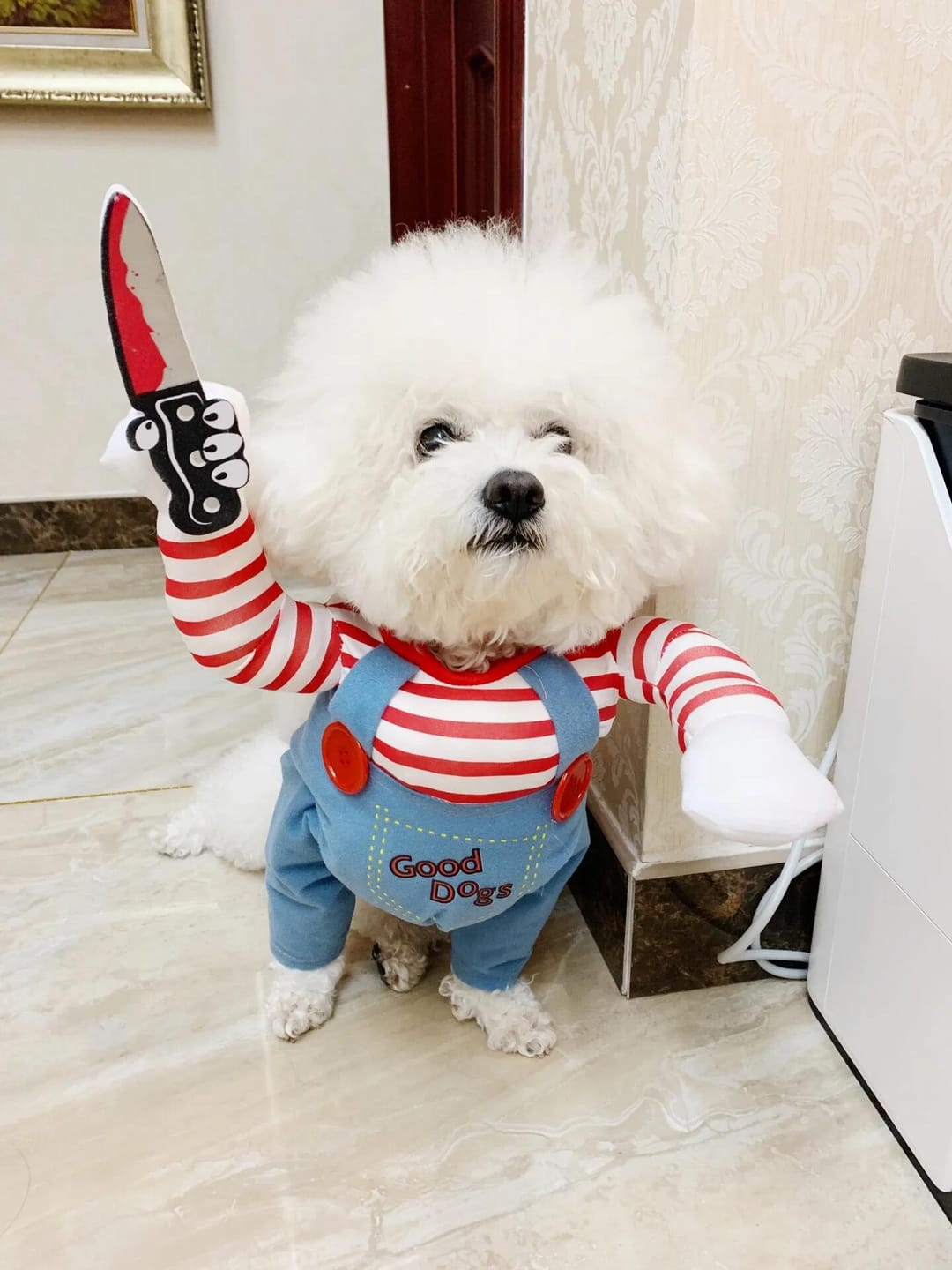 Customer photo review of Overalls with Knife Holder costume