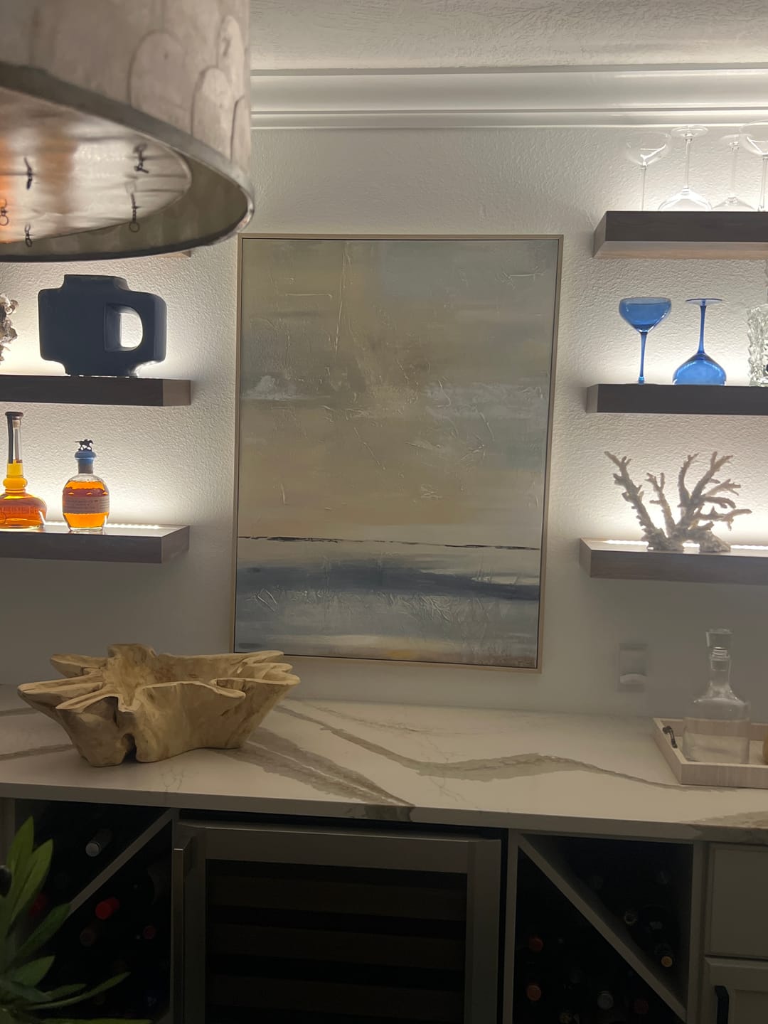 Customer photo review of Sea & Sky Abstract Wall Art #MS166