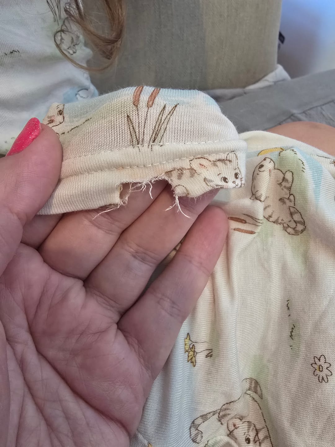 Customer photo review of Tiny Tails Tales Bamboo Girls' Short Sleeve Dress