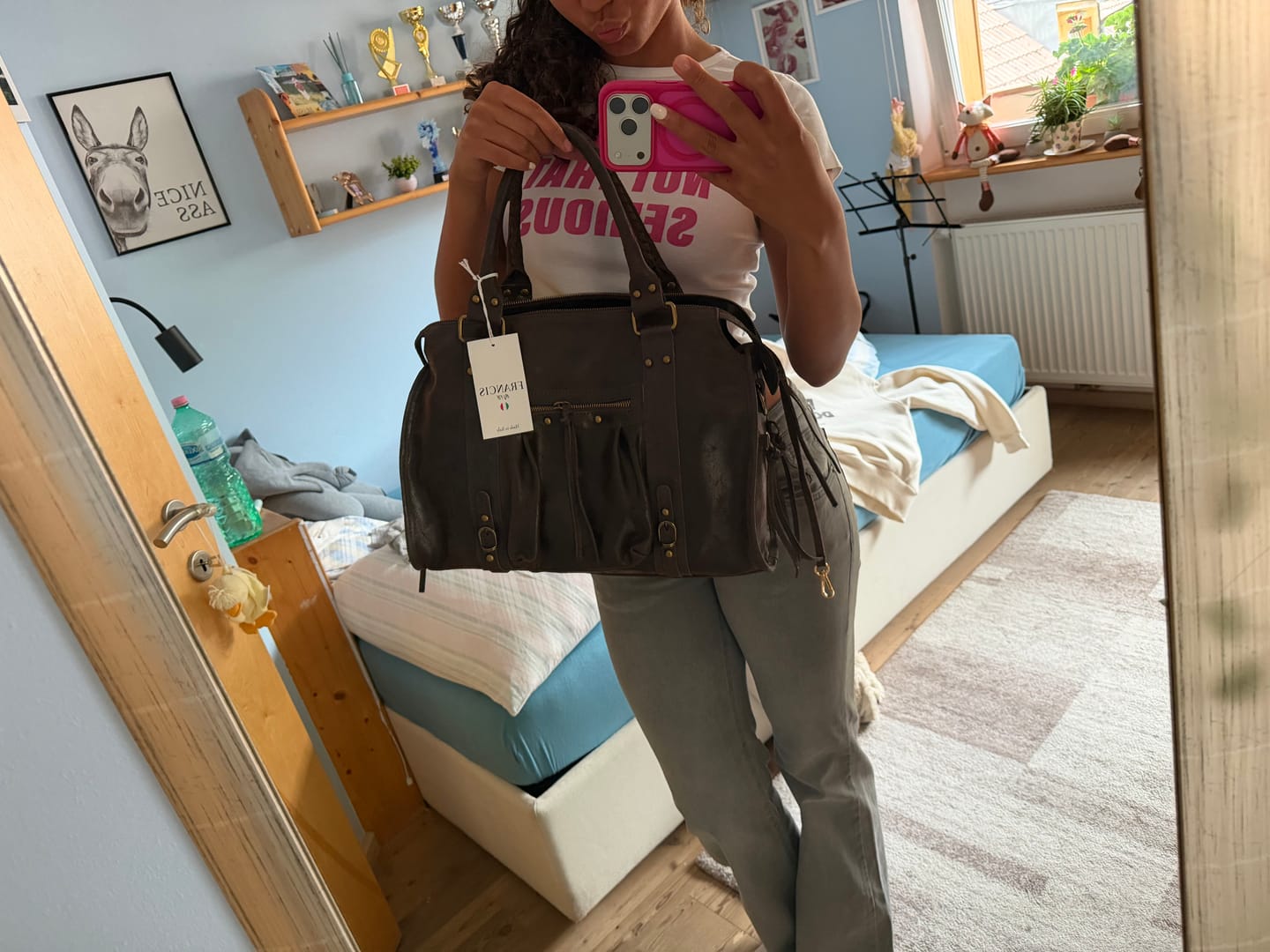 Customer photo review of It girl bag espresso martini