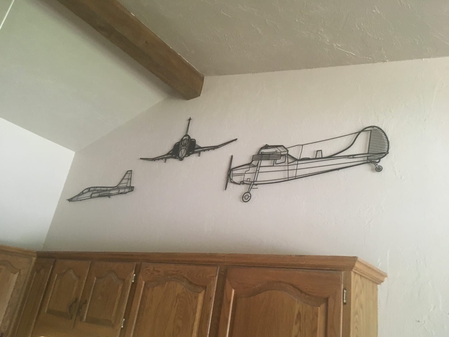 Customer photo review of T-38 Talon Silhouette Metal Wall Art