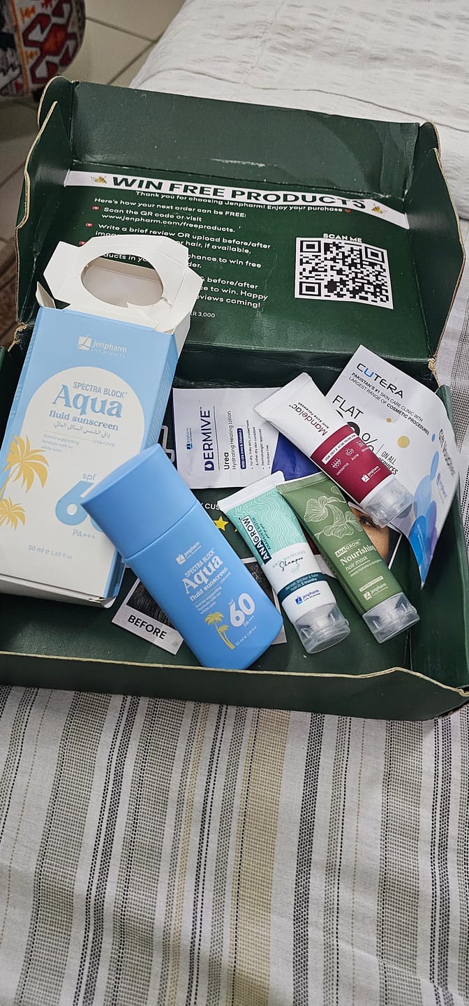 Customer photo review of Spectra Block Aqua Fluid Sunscreen SPF 60 PA+++
