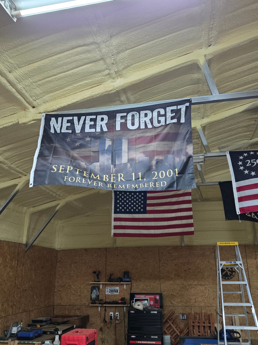 Customer photo review of Never Forget - Forever Remembered Flag
