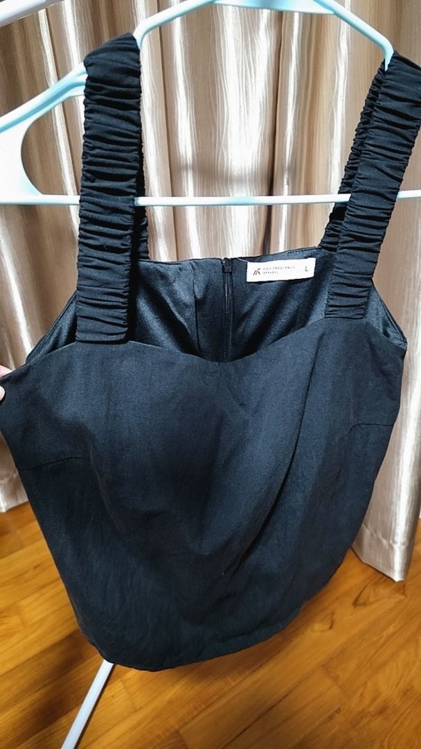 Customer photo review of Padded Sleeveless Top with Ruched Straps