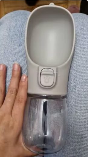 Customer photo review of Portable Cat Water Bottle — 300 ml, Leak-Proof