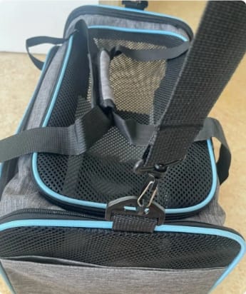 Customer photo review of Expandable Cat Travel Carrier