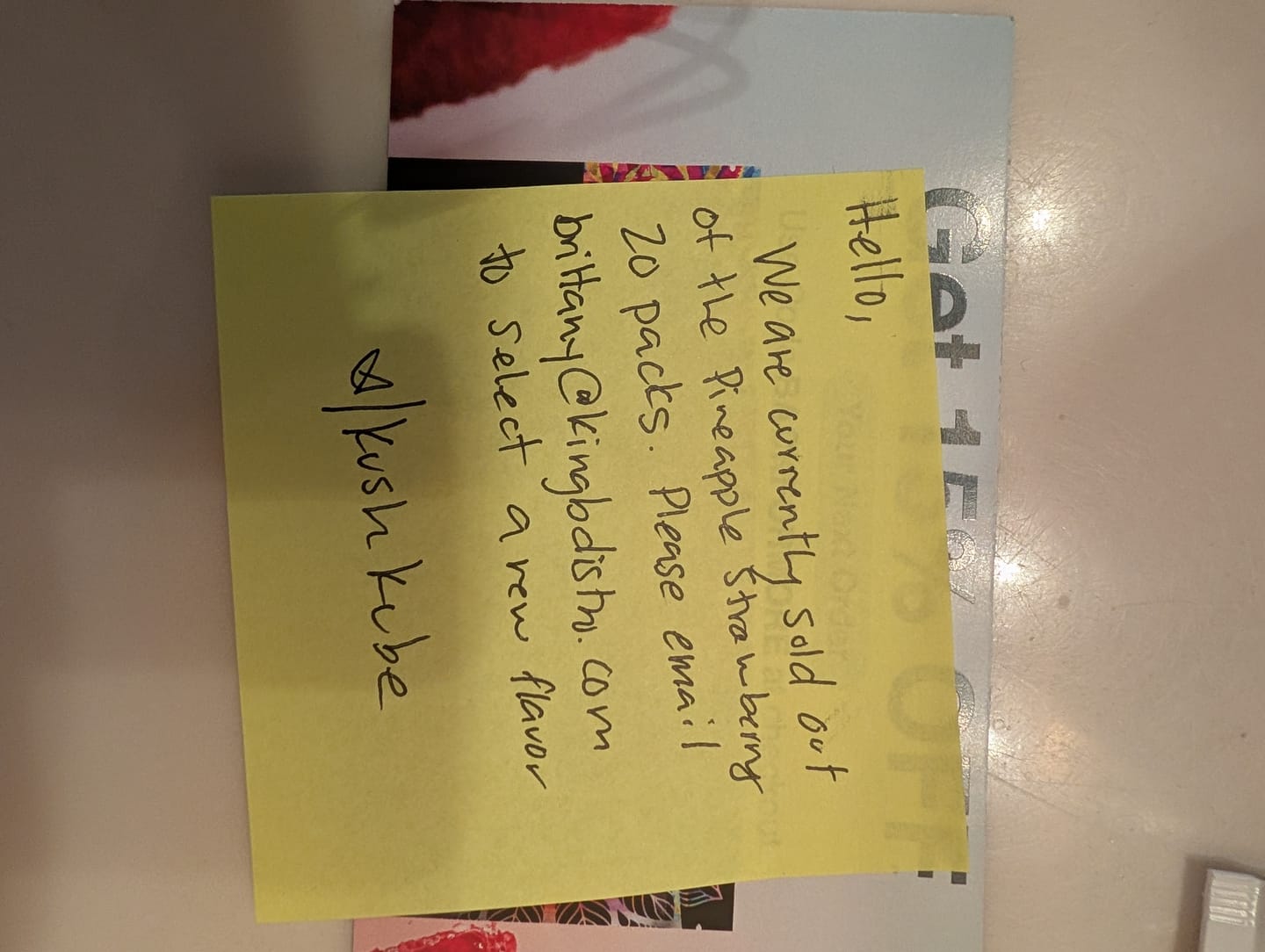 Customer photo review of Pineapple Strawberry Kush Kube® - 15mg THC (10-Pack Box)