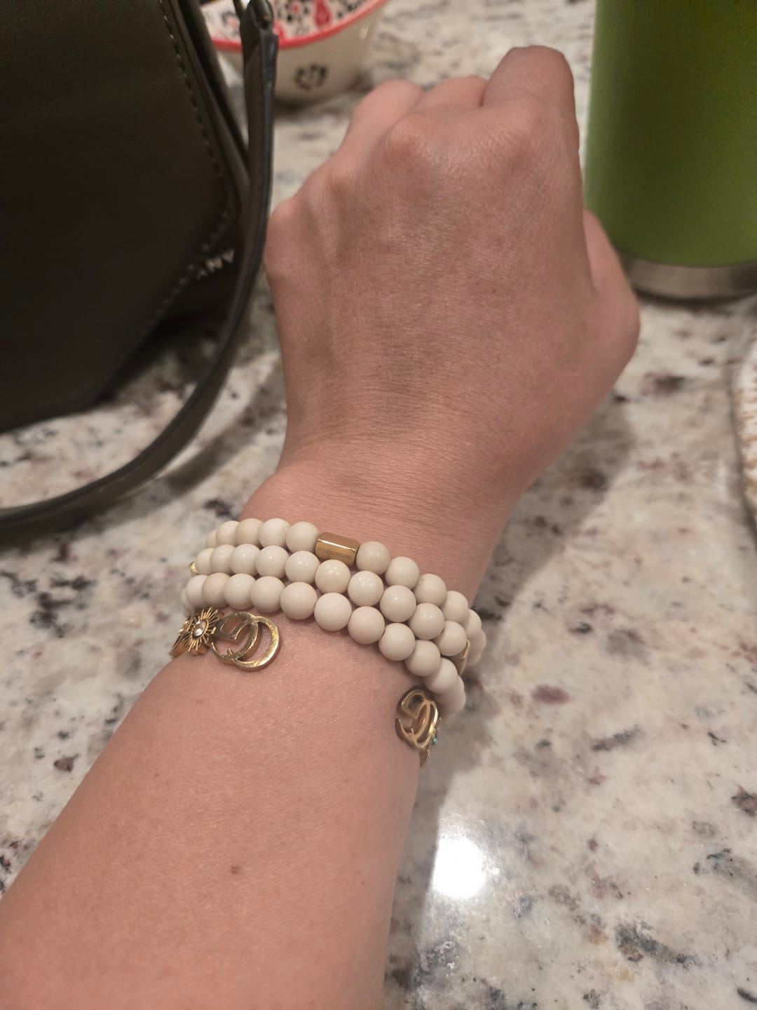 Customer photo review of MATTE JASPER  - ACCENT BRACELET
