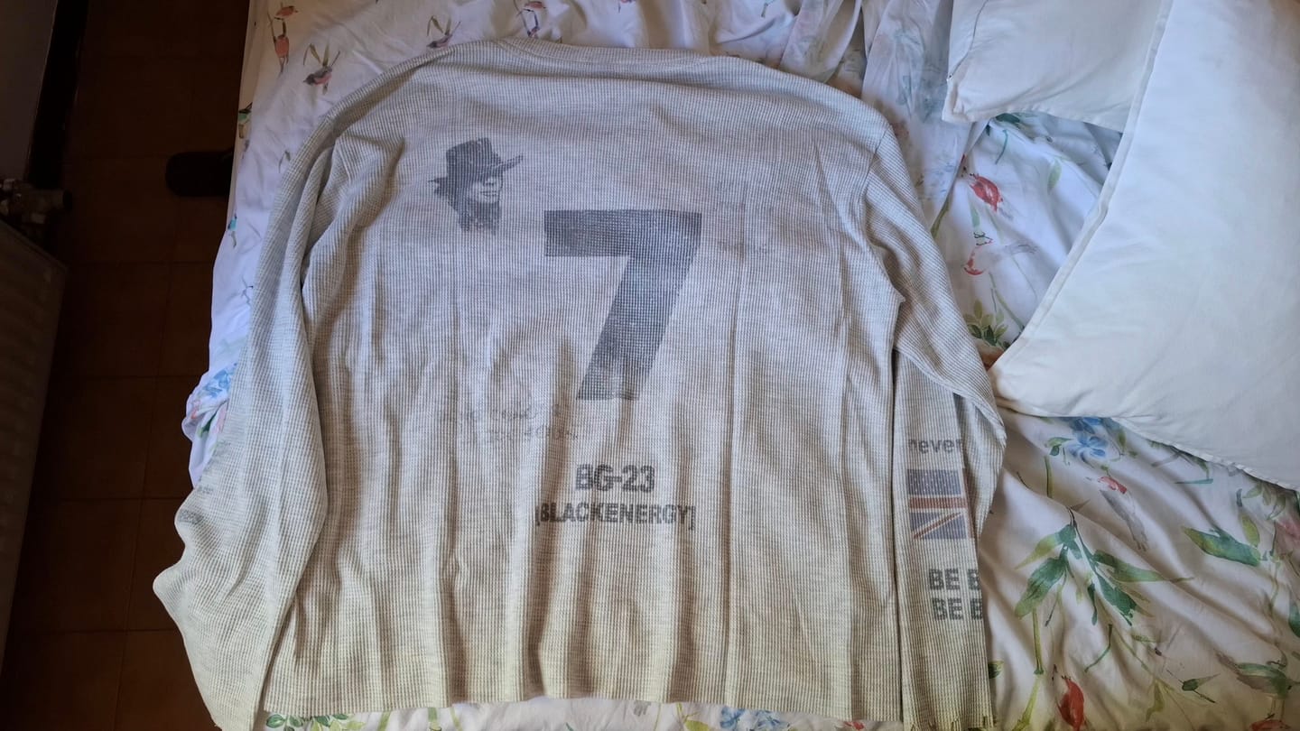 Customer photo review of Omirad Union Graphic Long Sleeve Tee