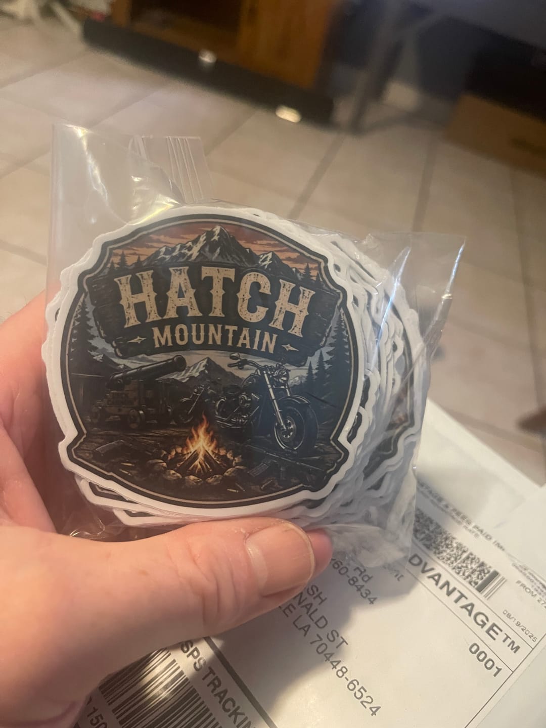 Customer photo review of 125 Custom Stickers for $39