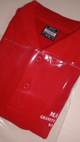 Customer photo review of Customized Polo T-Shirt With Your Company Logo | PrintMine.in