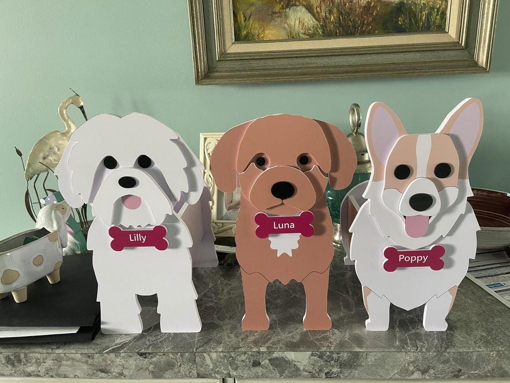 Customer photo review of Dog Planter - Shih Tzu