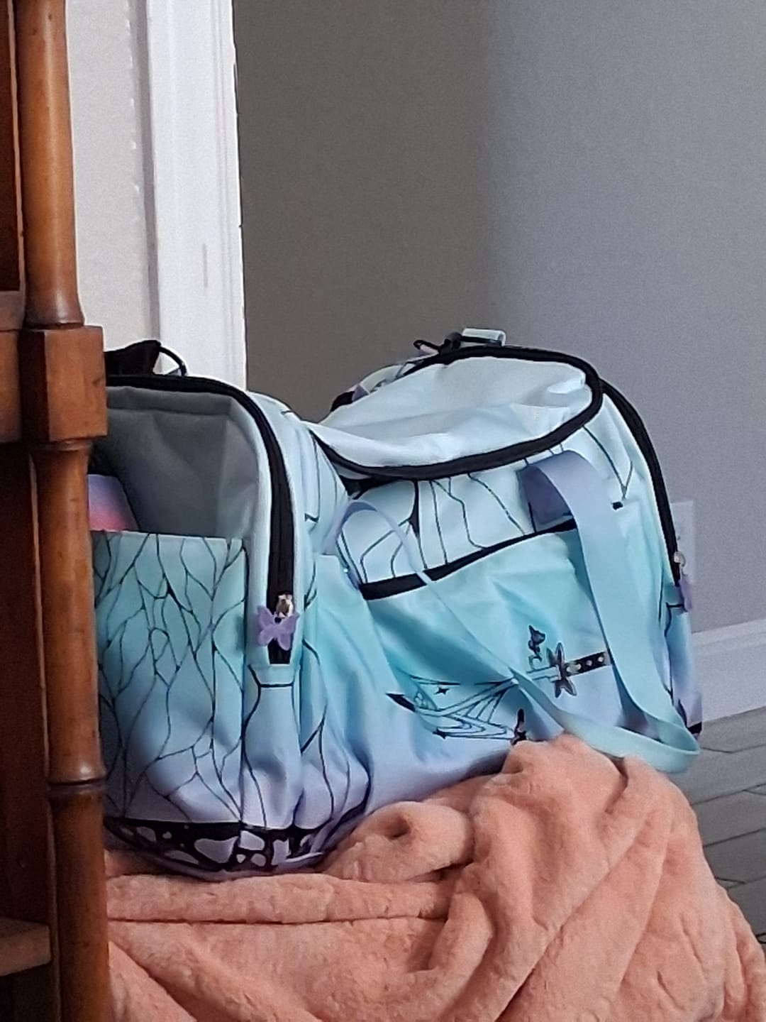 Customer photo review of Butterfly Duffel Bag