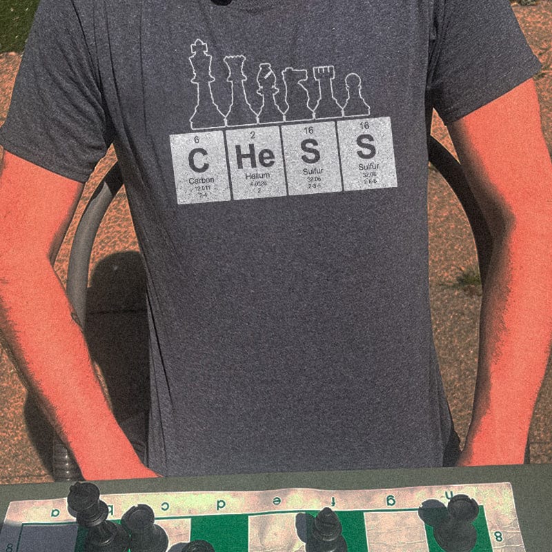 Customer photo review of Periodic Table Chess T-Shirt