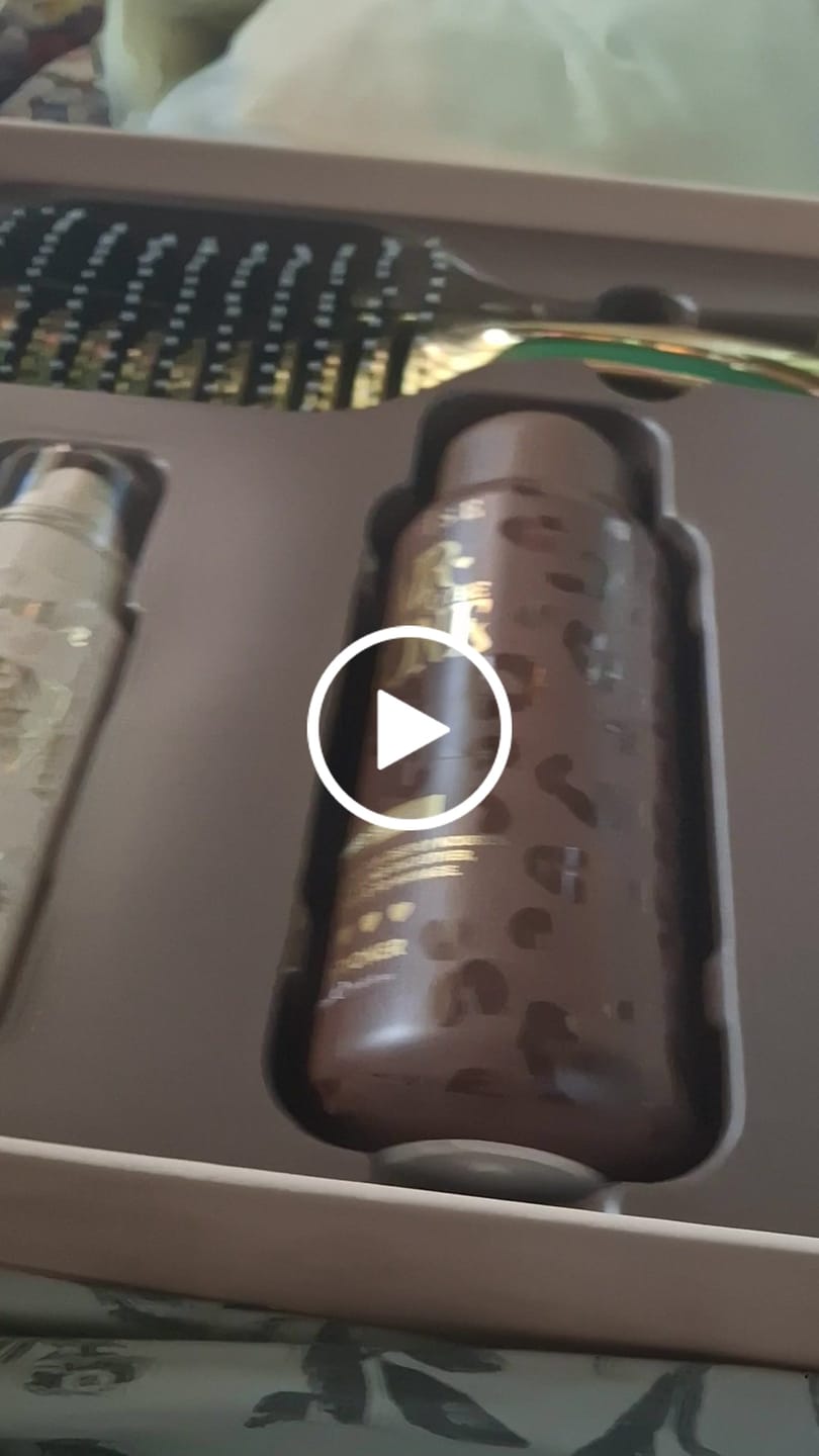 Customer video review of Cheetah Claim To Tame Hair Care Set