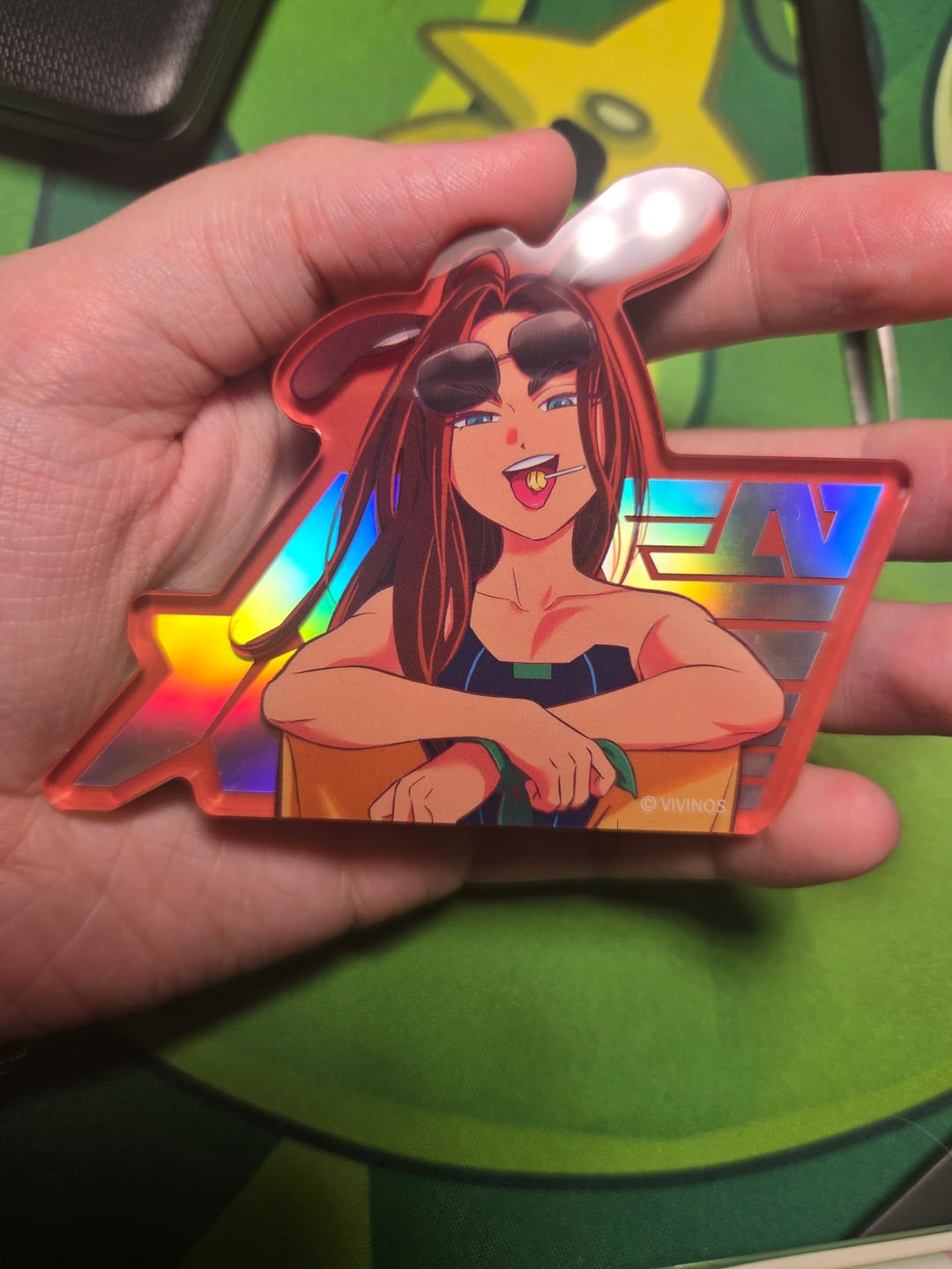 Customer photo review of Alien Stage Rabbit Series Bust Acrylic Refrigerator Sticker Blind Box