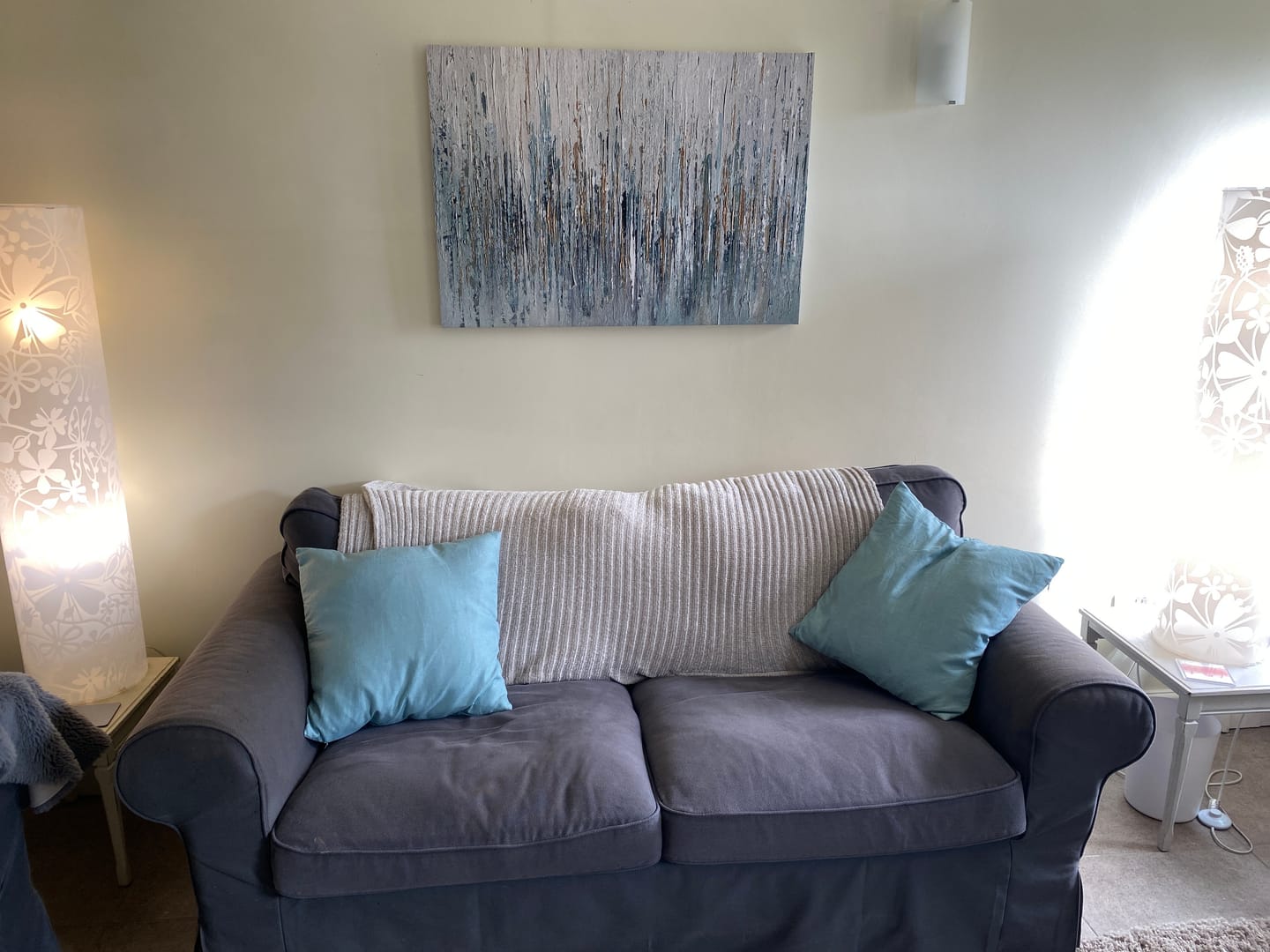Customer photo review of Gold Rain Canvas Print