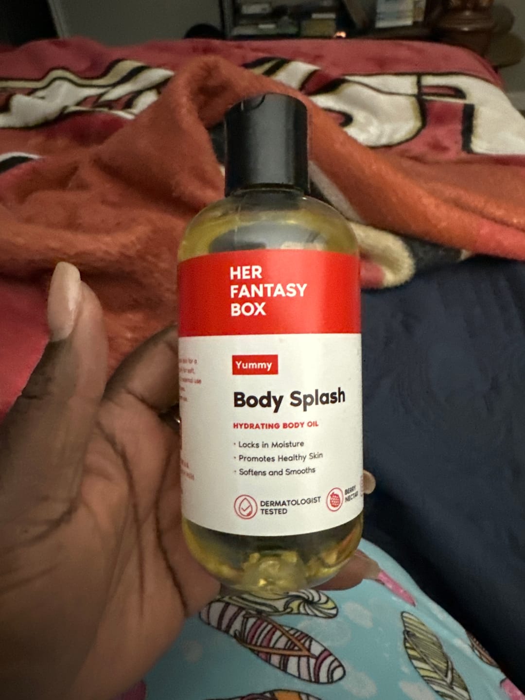 Customer photo review of Fruity Skin Body Oil Bundle