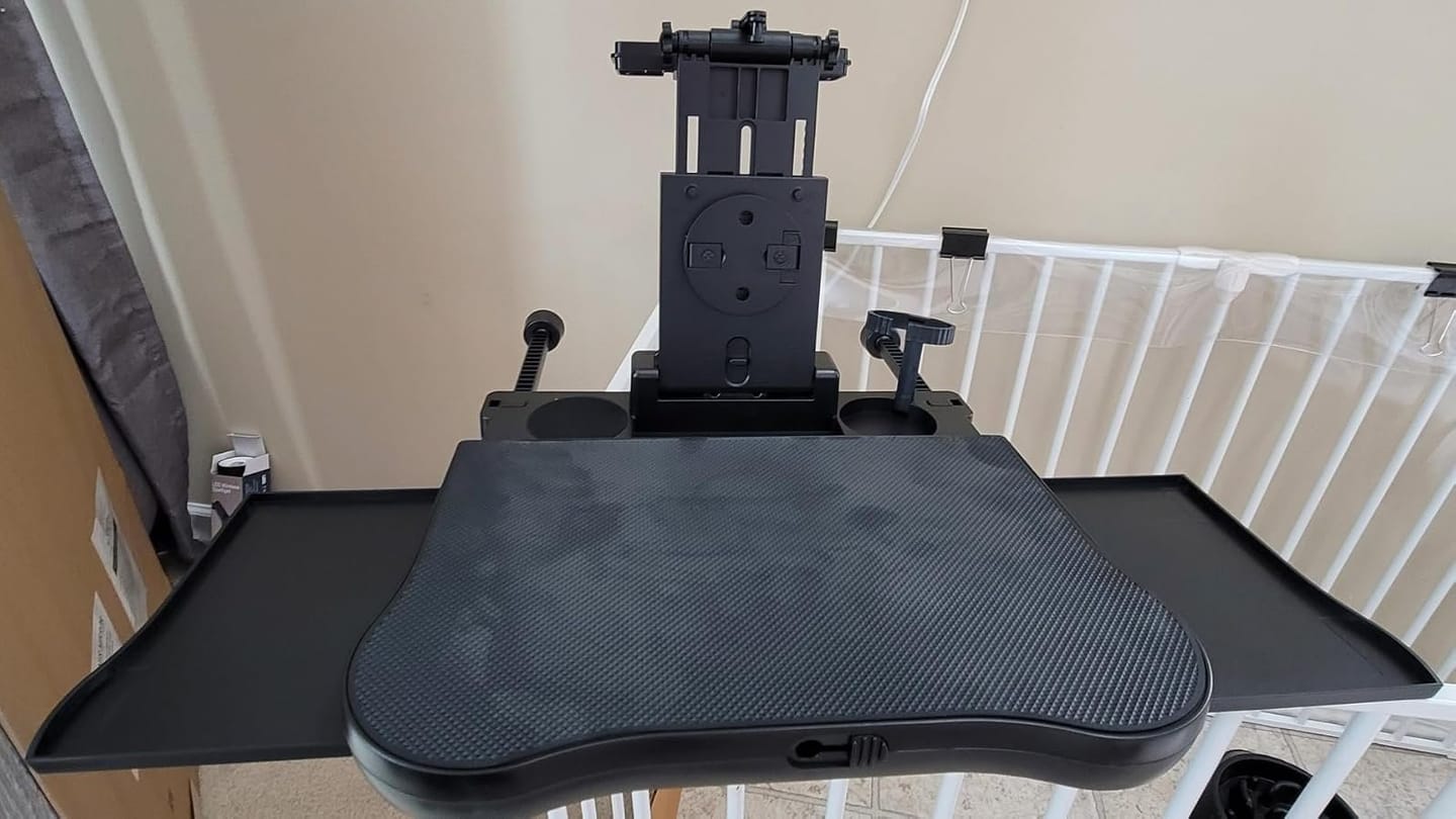 Customer photo review of BOLTHUT™ Folding Backseat Tray Table — Cup & Phone Holder