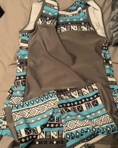 Customer photo review of ⏰LAST DAY 50% OFF -Women's Tummy Control Tankini Set with Built-In Bra – Flattering Boho Swimwear with Shorts
